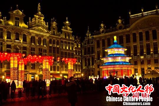 自贡彩灯点亮布鲁塞尔巴蜀文化闪耀“中欧旅游年”
