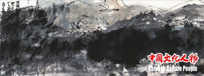 四海翻腾云  指墨