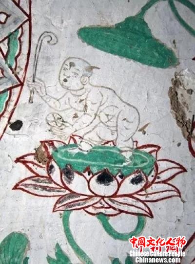 击球童子。榆林窟15窟。敦煌研究院供图 击球童子。榆林窟15窟。敦煌研究院供图